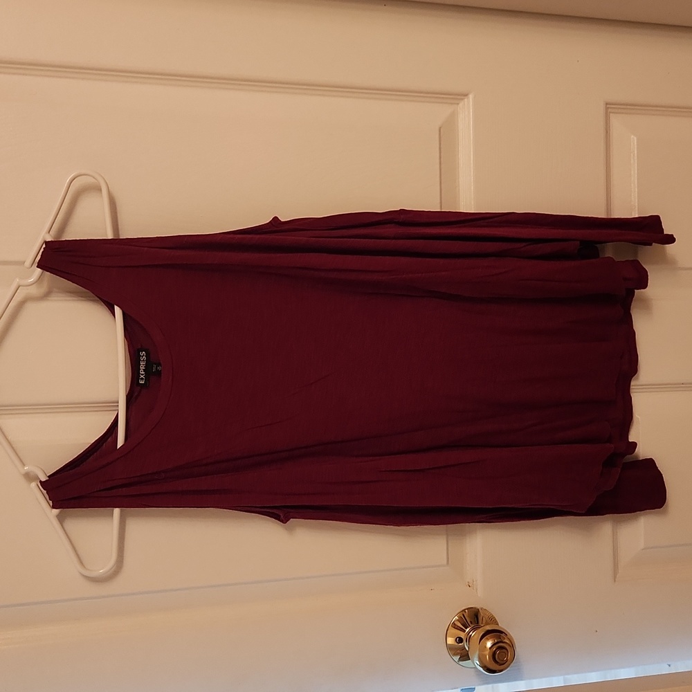Long Sleeve Cut Out Shoulder